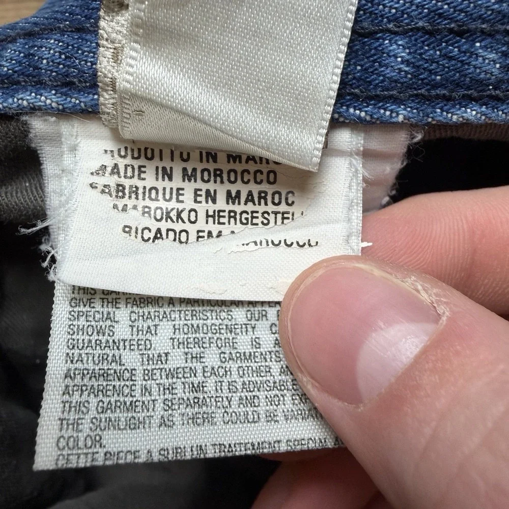 Diesel Safado Jeans Men 33x32 Blue Slim Straight Distressed Denim Button Fly 8AR